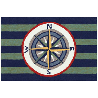 Striped Compass Multi Rug 24" x 36"
