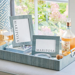 Tray with Metal Handles
