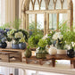Navy Colorblock Flower Vase