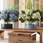 Navy Colorblock Flower Vase