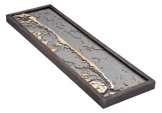 New Jersey Long Beach Island 3 D Nautical Wood Chart, Narrow  13.5" x 43"
