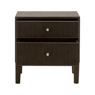 Highland Open Shelf 2 Drawer Nightstand

