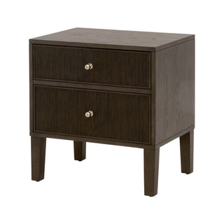 Highland Open Shelf 2 Drawer Nightstand
