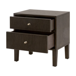 Highland Open Shelf 2 Drawer Nightstand

