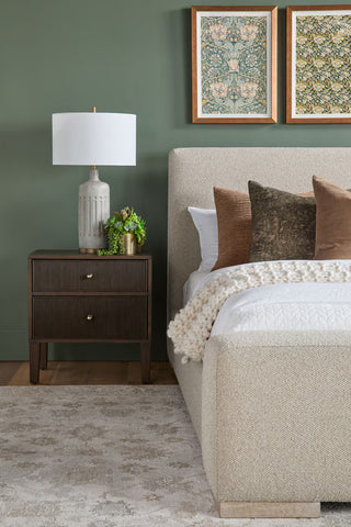 Highland Open Shelf 2 Drawer Nightstand
