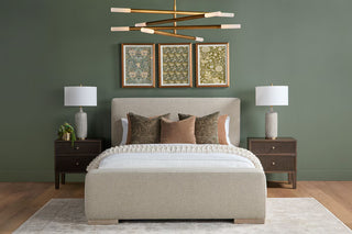 Highland Open Shelf 2 Drawer Nightstand
