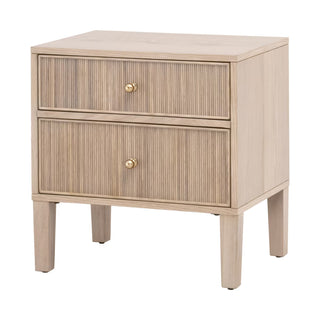 Highland Open Shelf 2 Drawer Nightstand

