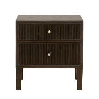 Highland Open Shelf 2 Drawer Nightstand
