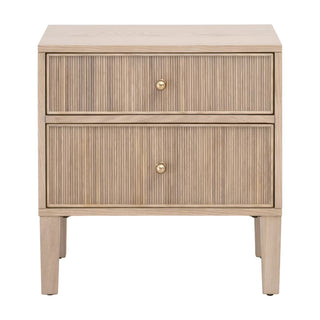 Highland Open Shelf 2 Drawer Nightstand
