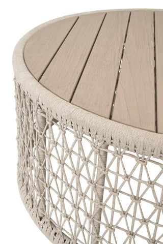 Knit Outdoor Round Coffee Table
