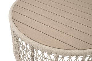 Knit Outdoor Round Coffee Table
