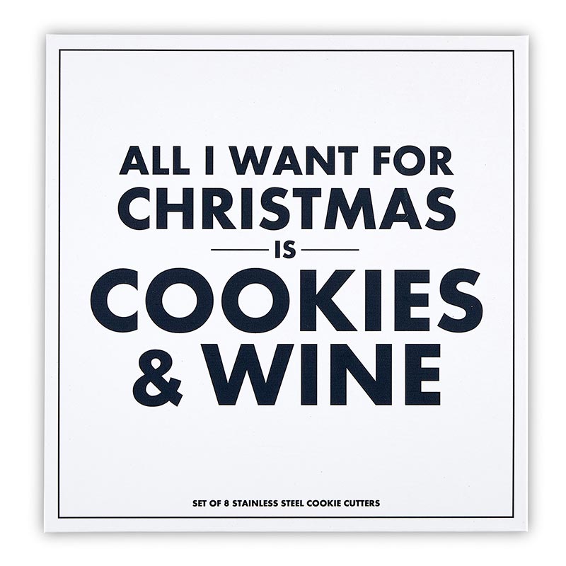 Cookies & Wine 8 pc Cookie Cutter