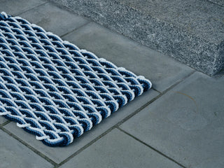 Pearl Glacier Bay Navy Doormat   Triple Weave
