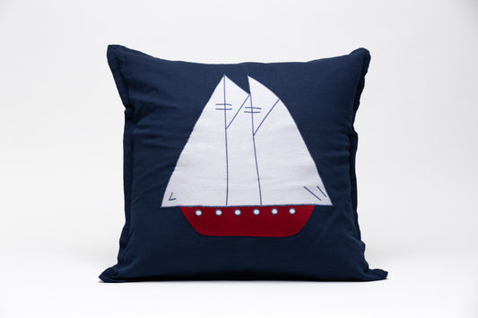 Square 20" x 20" Pillow - Navy - Coastal Village (SQP-CVL-NA-01)