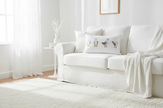 Lumbar 16" x 24" Pillow   White   Seagull (LMP GUL NA 01)
