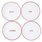 Appetizer Plates- Set of 4