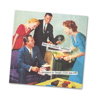 Paper Cocktail Napkins Pack of 20 Anne Taintor Edibles

