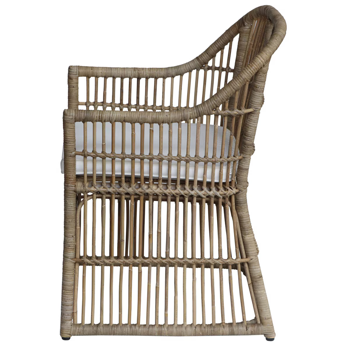 Lawson Rattan Arm Chair with Cushion, Natural