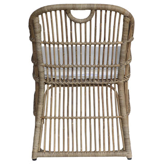 Lawson Rattan Arm Chair with Cushion, Natural
