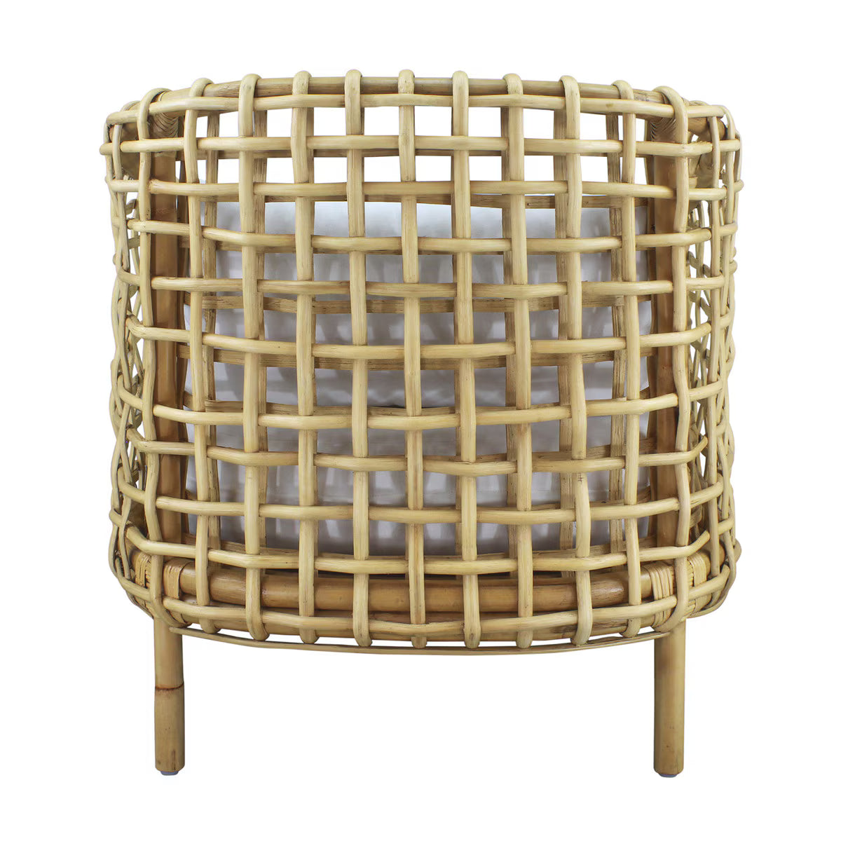 Indigo Road by Egypt Sherrod Yulia Open Rattan Barrel Occasional Chair, Natural