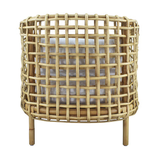 Indigo Road by Egypt Sherrod Yulia Open Rattan Barrel Occasional Chair, Natural
