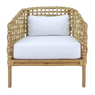 Indigo Road by Egypt Sherrod Yulia Open Rattan Barrel Occasional Chair, Natural

