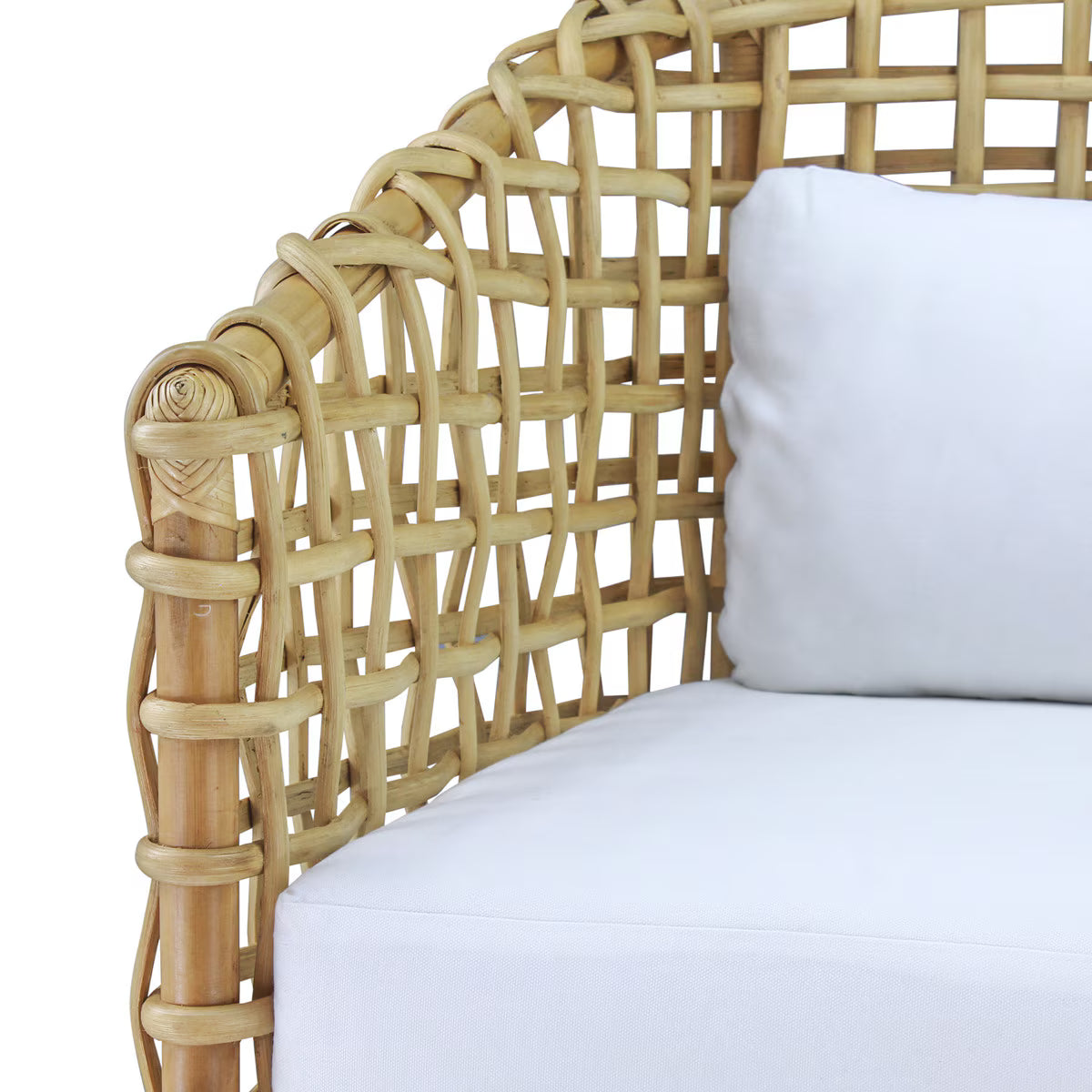 Indigo Road by Egypt Sherrod Yulia Open Rattan Barrel Occasional Chair, Natural