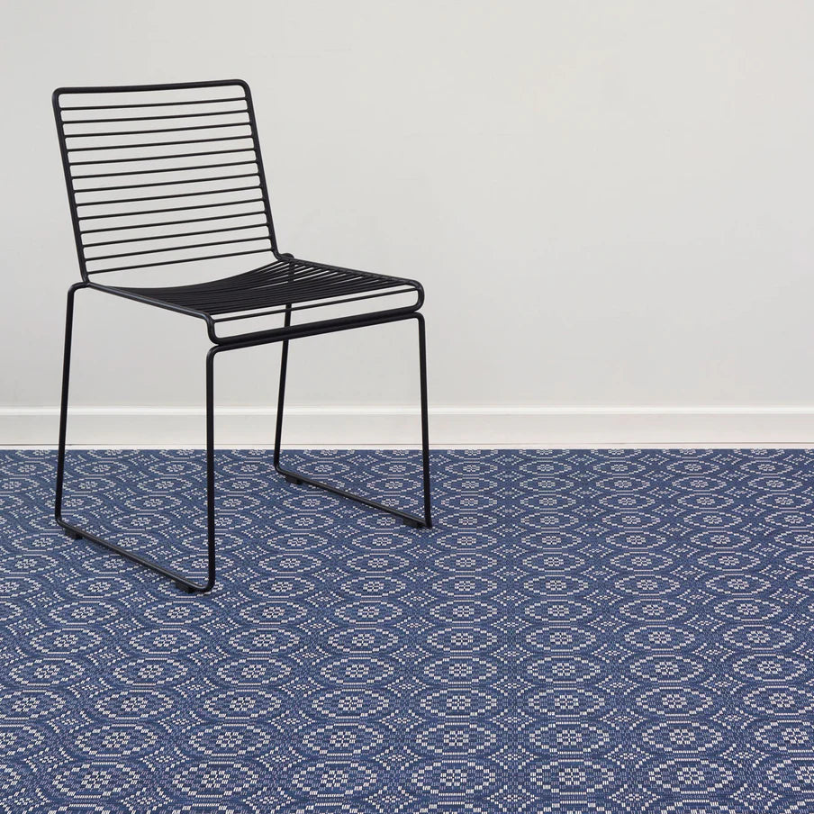 Overshot Rug - Denim