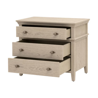 Oxford 3 Drawer Nightstand
