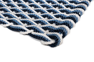Pearl Glacier Bay Navy Doormat   Triple Weave
