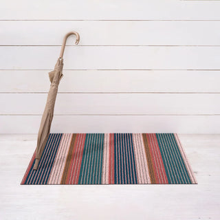 Pleat Stripe Shag Mat
