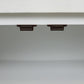 Door Cabinet With Whitewash Raffia Panels, White