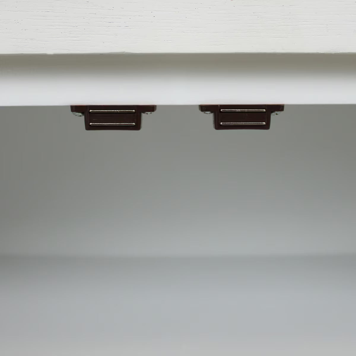 Door Cabinet With Whitewash Raffia Panels, White