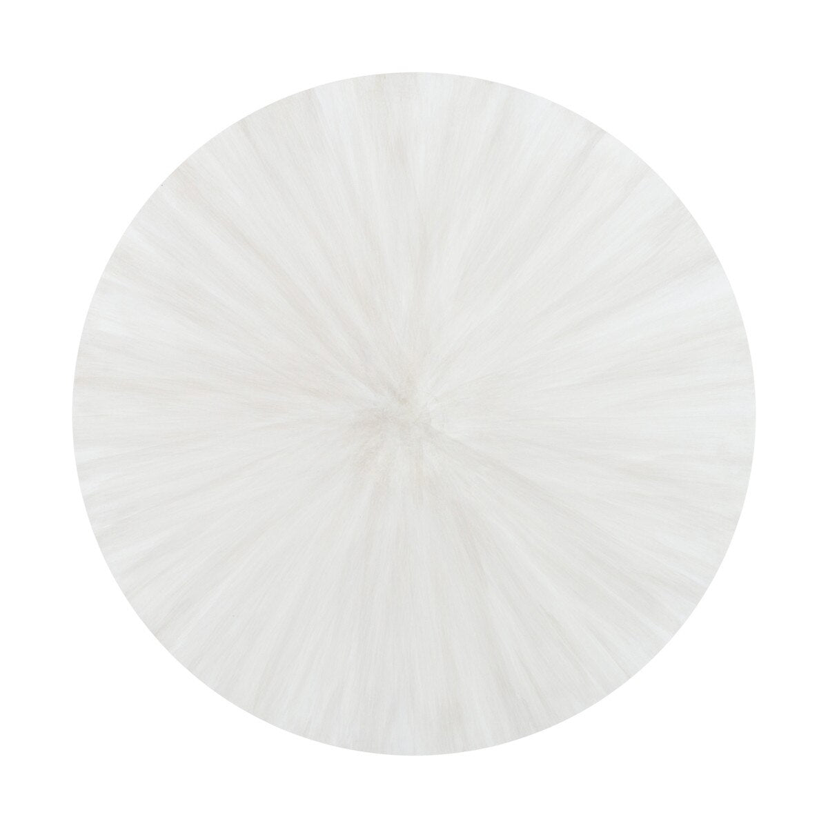 Zane 24" Round Side Table, White Wash