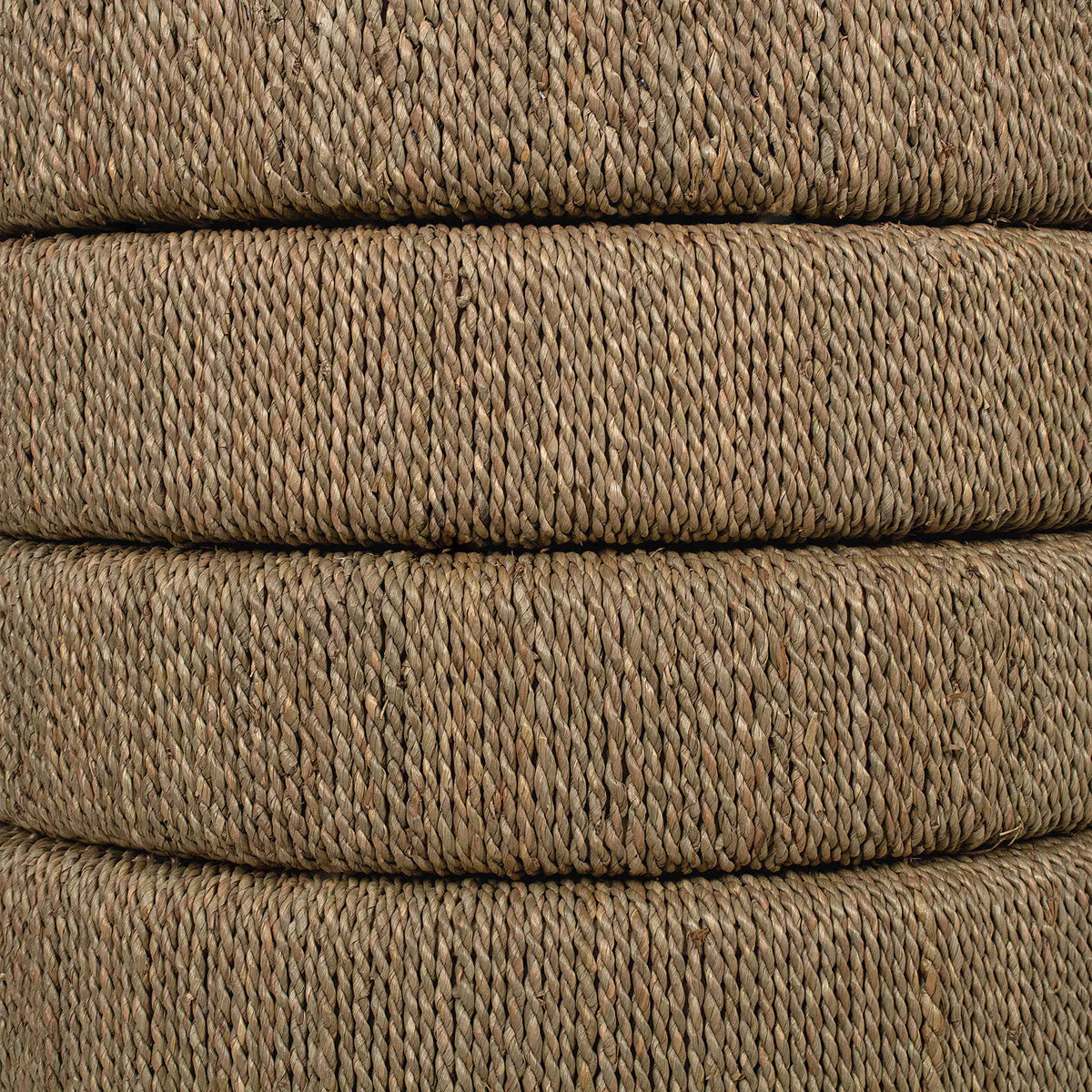 16' Wide Seagrass Ribbed Side Table