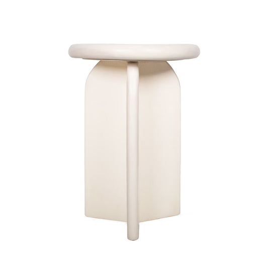 Indigo Road by Egypt Sherrod Armos Side Table, Solid White