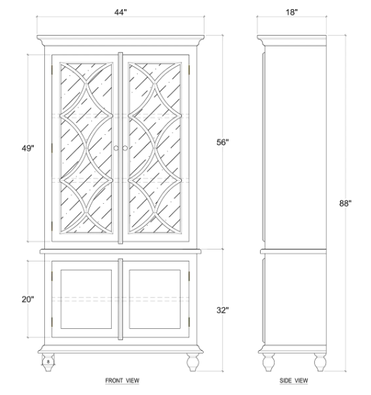 Hamilton Display Cabinet STW HRW