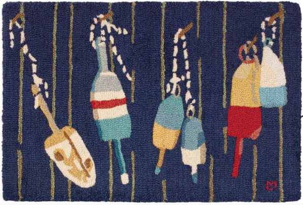Buoys 2x3 Hooked Rug - Online Only