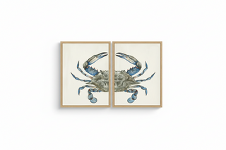 Watercolor Diptych Crab A
