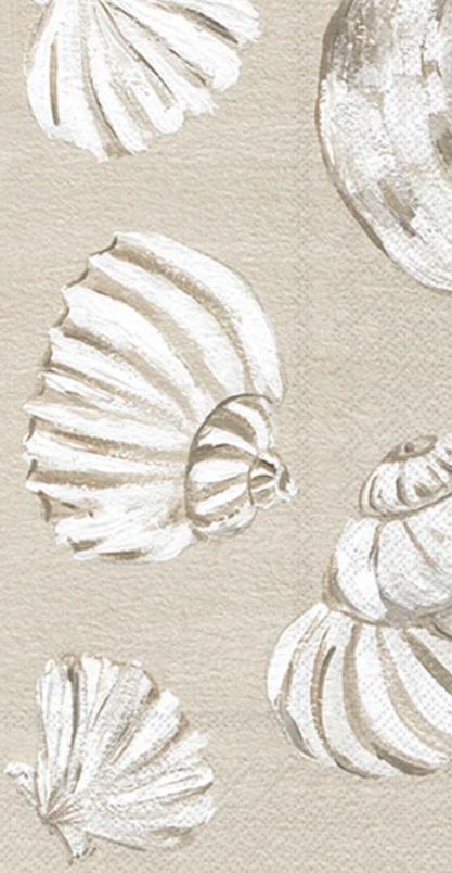 Paper Guest Towels 16 Ct Beach Treasures Shells