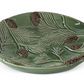 6.75 Inch Green Ceramic Pinecone Plate