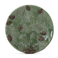 6.75 Inch Green Ceramic Pinecone Plate