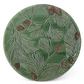 8.75 Inch Green Ceramic Pinecone Plate