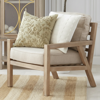 20 Inch Square Cream Knit Pillow
