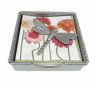 Dragonfly Beaded Napkin Box
