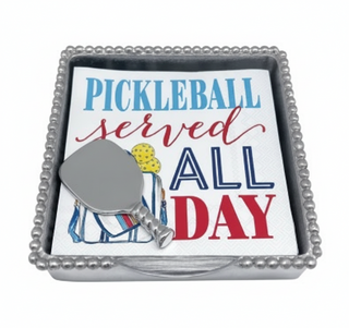 Pickleball Beaded Napkin Box
