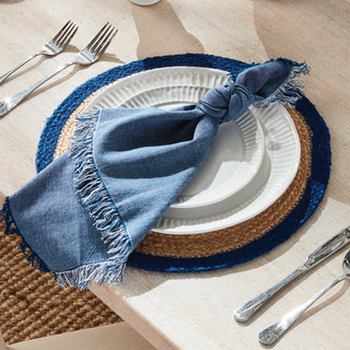 Jute Coil Round Placemat   Set of 8
