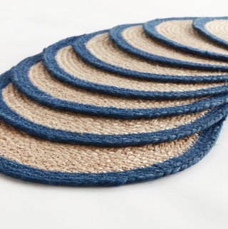 Jute Coil Oval Placemat   Set of 8
