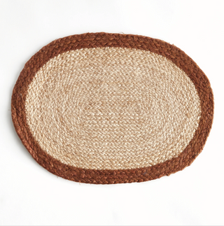 Jute Coil Oval Placemat   Set of 8
