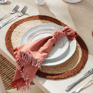 Jute Coil Oval Placemat   Set of 8
